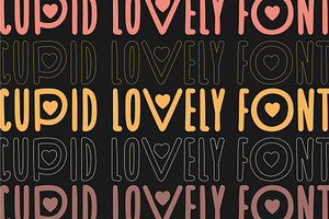 Cupid Lovely Font Valentine's Day