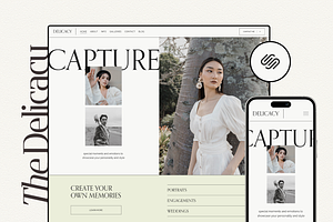 Photographer Squarespace Template