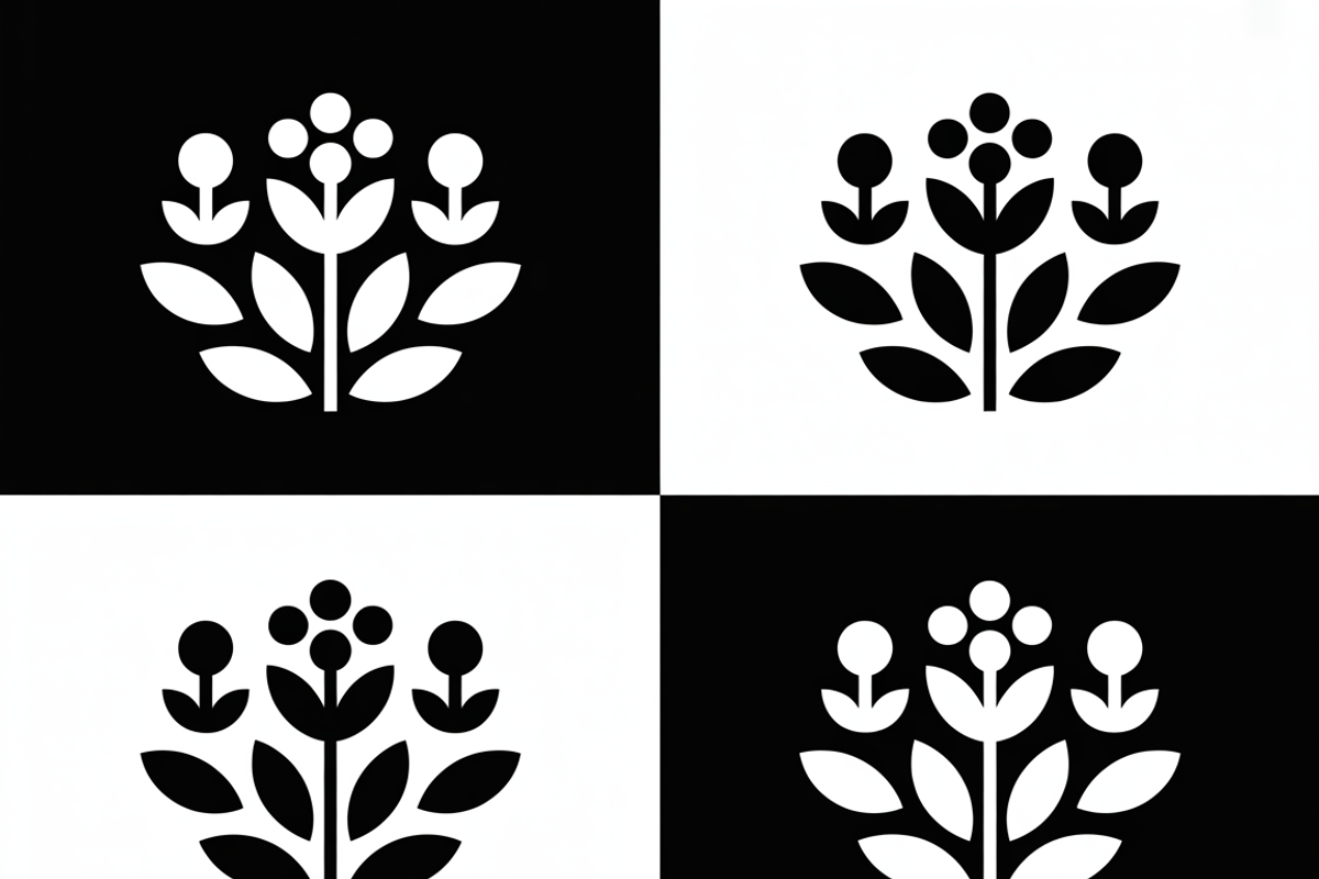 Black and white flower isolated icon, an Illustration by Amazin_art (Photo 10 of 13)