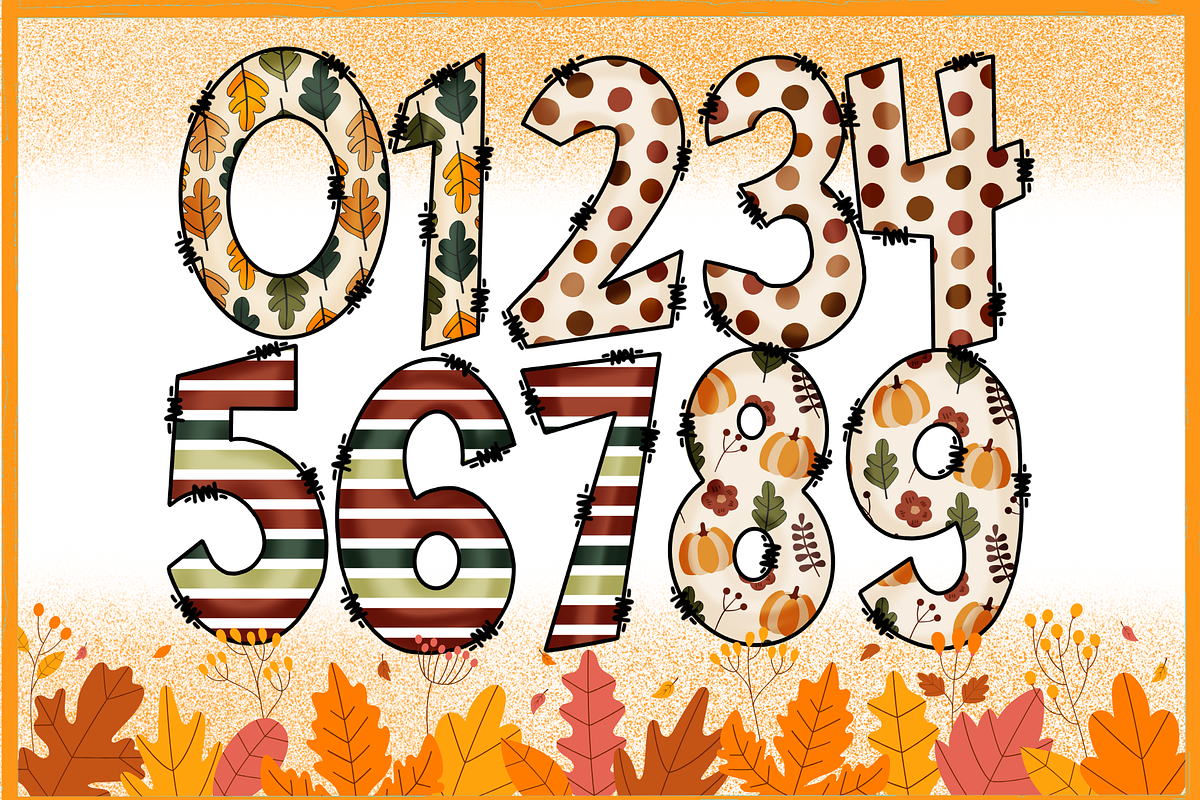 Fall & Autumn-PNG fonts, a Handwritten Font by It me digital art (Photo 5 of 8)