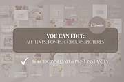 250 Wellness Instagram Template, a Social Media Template by SociallyyCreative (Thumbnail 4 of 10)