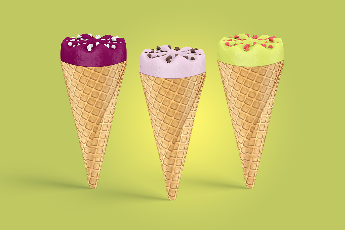Cool set of ice cream mockups, a Product Mockup by PSD Market (Photo 7 of 13)