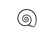 Spiral Seashell SVG Bundle, an Illustration by Gaye Art (Thumbnail 18 of 31)