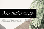 Kondoruz font, a Script Font by skyclick (Thumbnail 1 of 3)