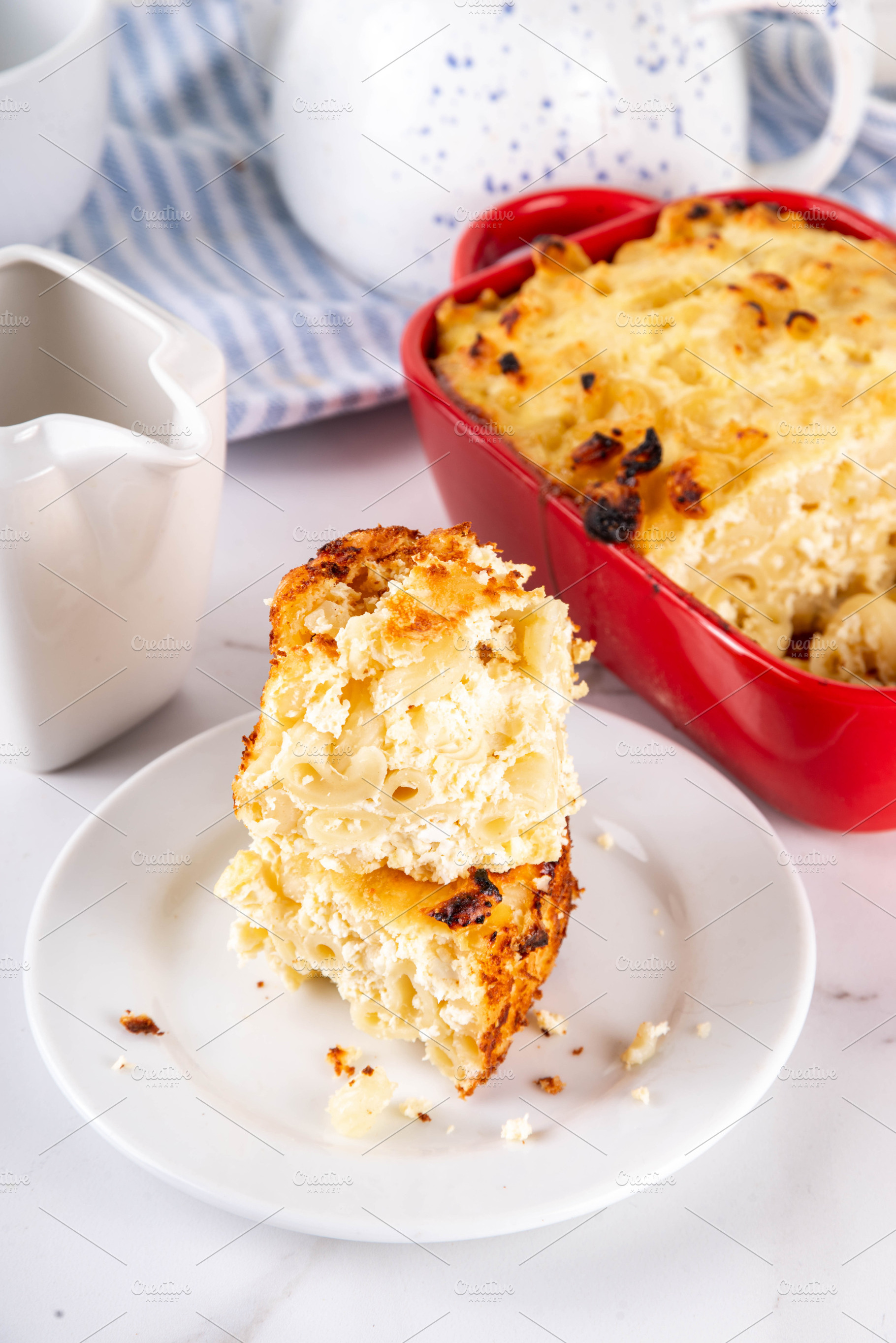 Sweet Baked Pasta Eggs Casserole, a Food & Drink Photo by Rimma