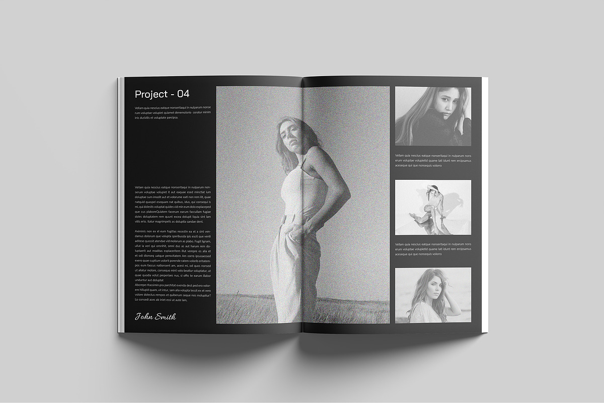 Fashion & Minimal Portfolio Template, a Magazine Template by GoldenGrid Studio (Photo 7 of 10)