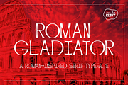 ROMAN GLADIATOR Serif Typeface, a Serif Font by CvanderKleut (Thumbnail 1 of 6)