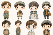 Whimsical Little Boy Clipart, a Person Illustration by Design Scotch (Thumbnail 6 of 8)
