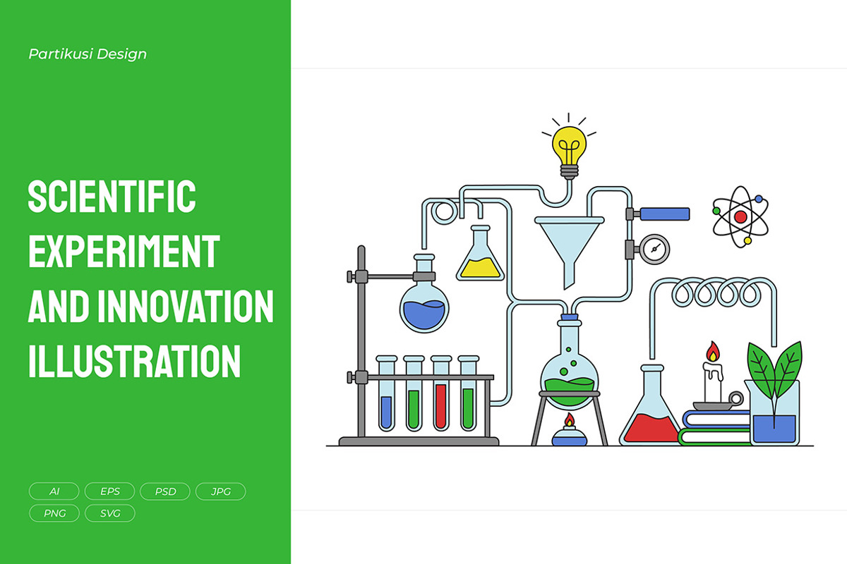 Creative Science Experiment Illustra, a Healthcare Illustration by Partikusi Design (Photo 1 of 3)
