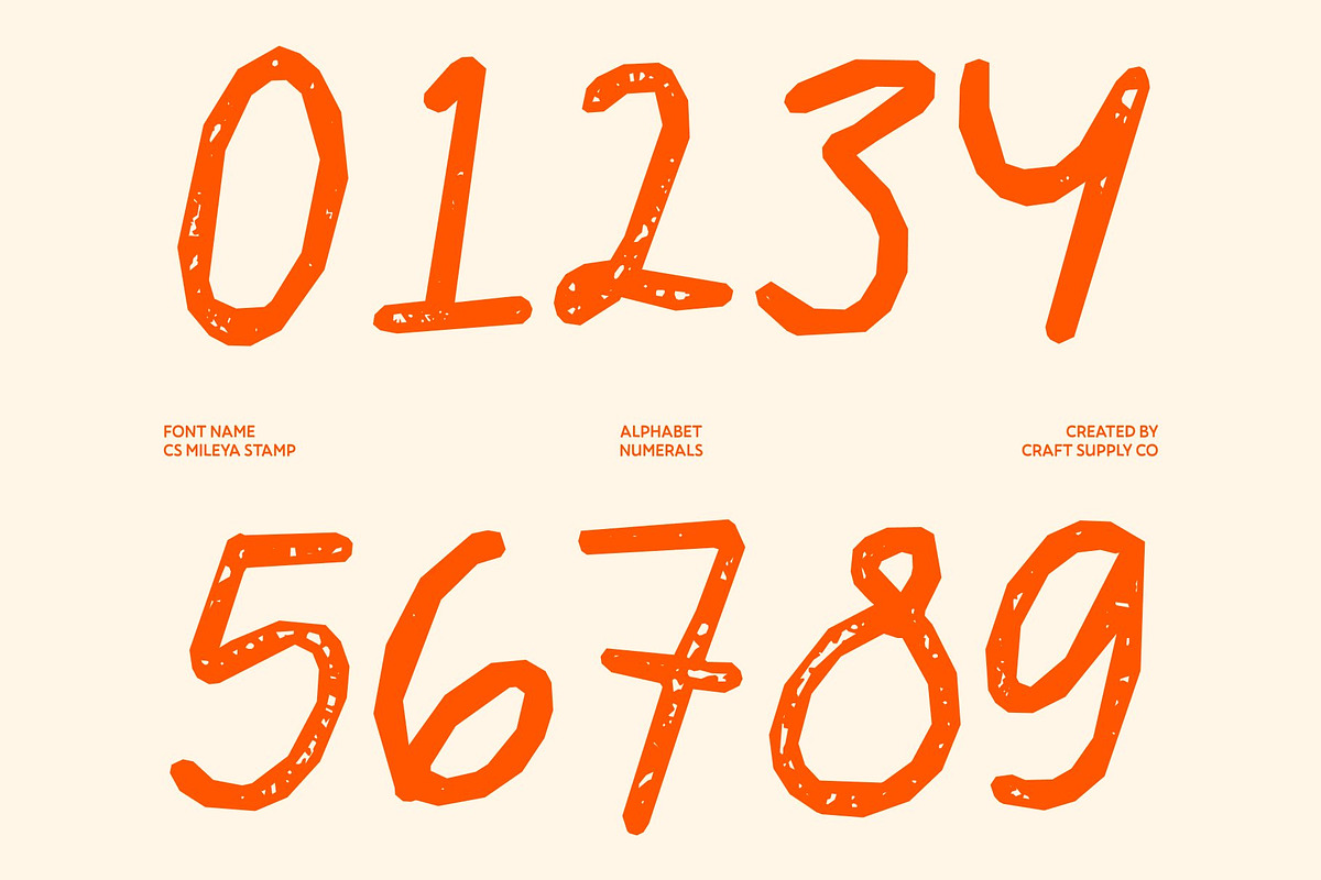 CS Mileya Stamp, a Script Font by Craft Supply Co. (Photo 6 of 8)