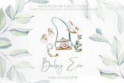 Watercolor Baby Eco Collection, a Decorative Illustration by S_ARTLOVE (Thumbnail 1 of 9)