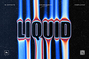 Liquid Text Effects Collection, a Layer Style Add-On by pixelbuddha.net (Thumbnail 1 of 14)