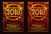 New Year Party Flyer, a Flyer Template by Creative  designer (Thumbnail 1 of 4)