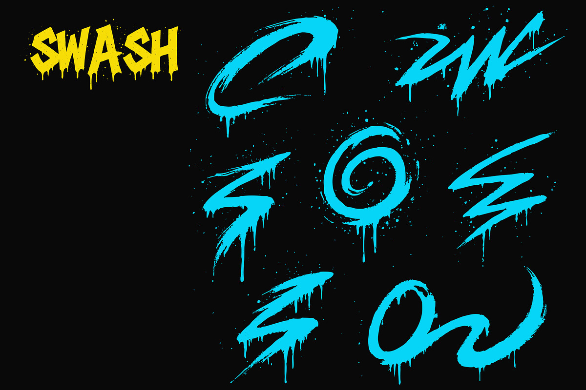 Dripping Graffiti Font, a Script Font by Art StoreID (Photo 5 of 12)
