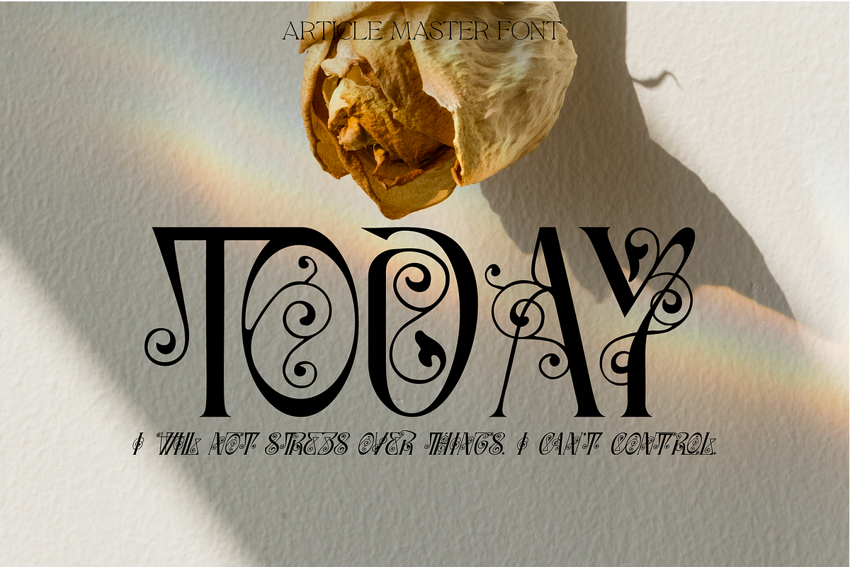 Article Master - Decorated Font, a Serif Font by 177Studio (Photo 2 of 9)