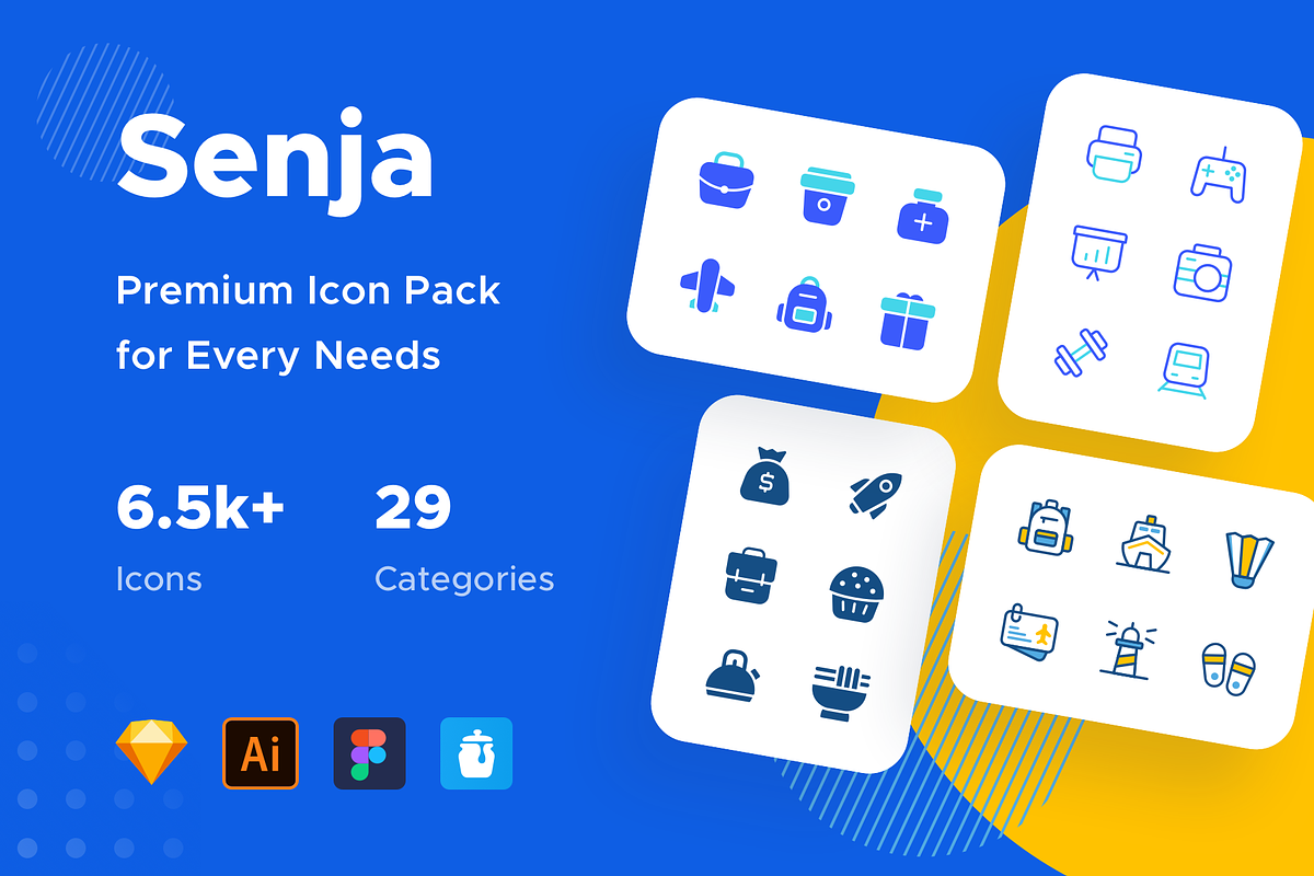 Senja : Icons for Every Need, a Solid Icon by Designspace (Photo 1 of 17)