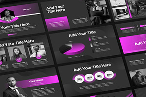 Purple Black Powerpoint Template