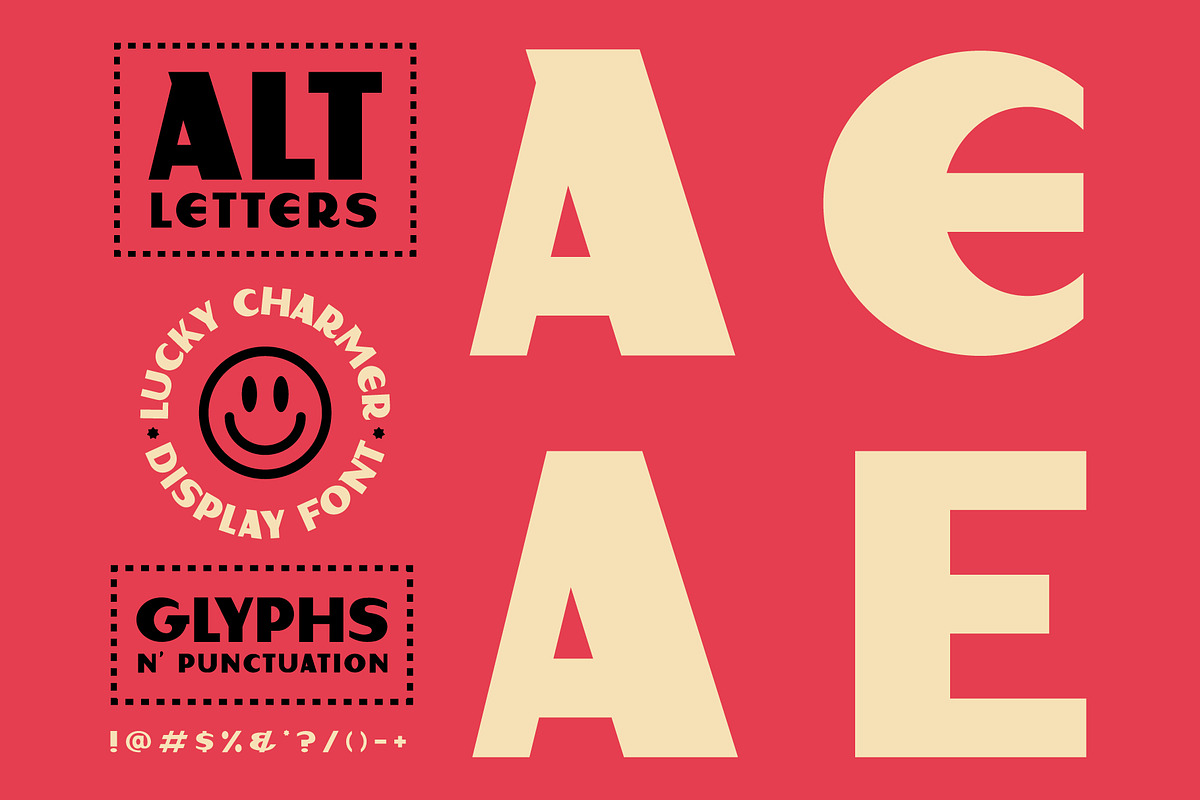 Lucky Charmer Display Font, a Font by Brethrendesignco (Photo 3 of 4)