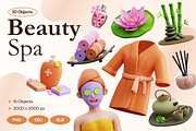 Beauty Spa 3D Icons, an Object 3D Model by Rakata Studio (Thumbnail 1 of 7)