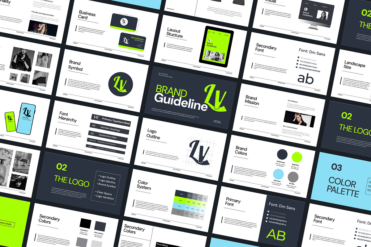 Lorvinm | Brand Guidelines Template, a Presentation Template by Artisan Vibes (Photo 8 of 8)