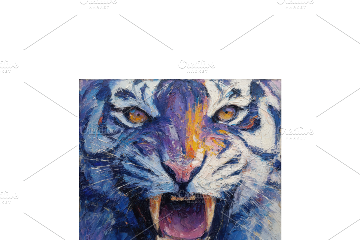 Majestic Tiger Art Set, an Animal Illustration by pictures for you (Photo 4 of 22)