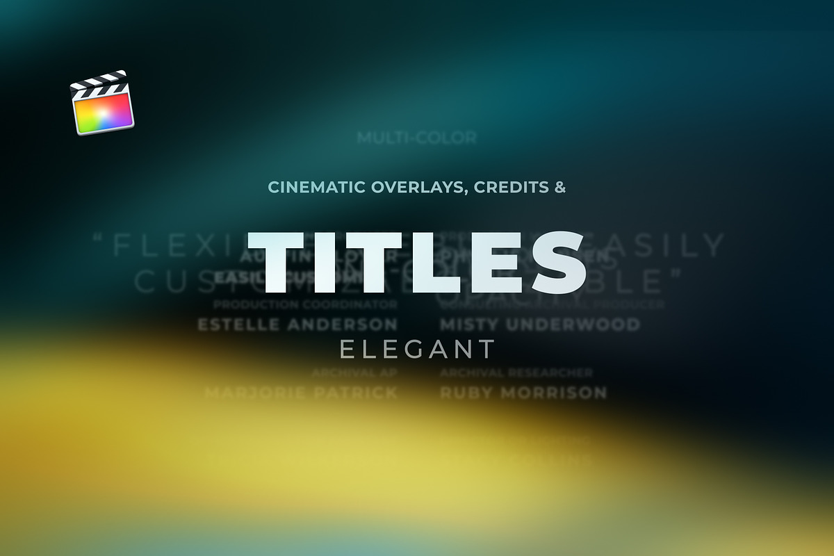 Titles Elegant Cinematic 2 FCPX, a Templates & Theme by Atamotion (Photo 1 of 11)