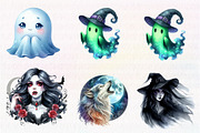 Halloween Spooky Night Collection, an Illustration by CreationArt (Thumbnail 2 of 7)