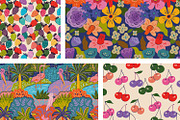Vibrant Summer — Floral & Fruit, a Pattern Graphic by HannaSymo (Thumbnail 3 of 9)