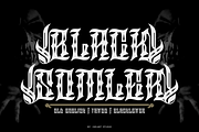 Black Somler - Tattoo Artdeco Font, a Blackletter Font by Iqsiart Studio (Thumbnail 1 of 9)