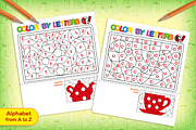 Color by letters, an Education Illustration by Nataliia Toporovska (Thumbnail 2 of 5)