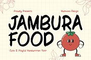 Jambura Food - Handwritten Font, a Handwritten Font by Illushvara Design (Thumbnail 1 of 10)