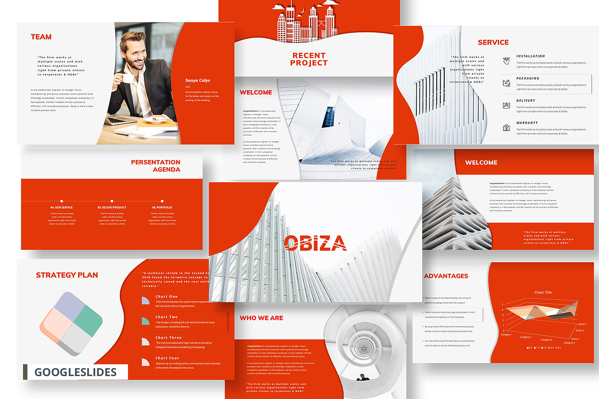 Obiza Google Slides Template, a Presentation Template by temphall (Photo 1 of 8)