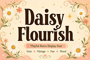 Daisy Flourish, a Serif Font by Wow Magic (Thumbnail 1 of 3)