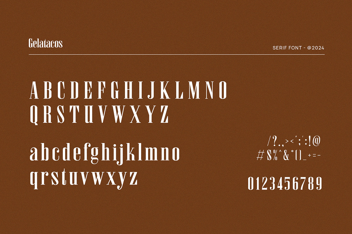 Gelatacos - Classy & Stylish Serif, a Serif Font by TypeLogue (Photo 5 of 5)