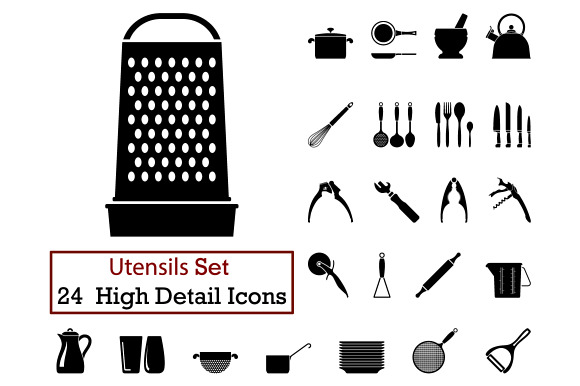 24 Utensils Icons