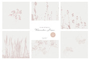 Watercolor floral paper collection, a Texture Graphic by Anna Sokol (Thumbnail 6 of 10)