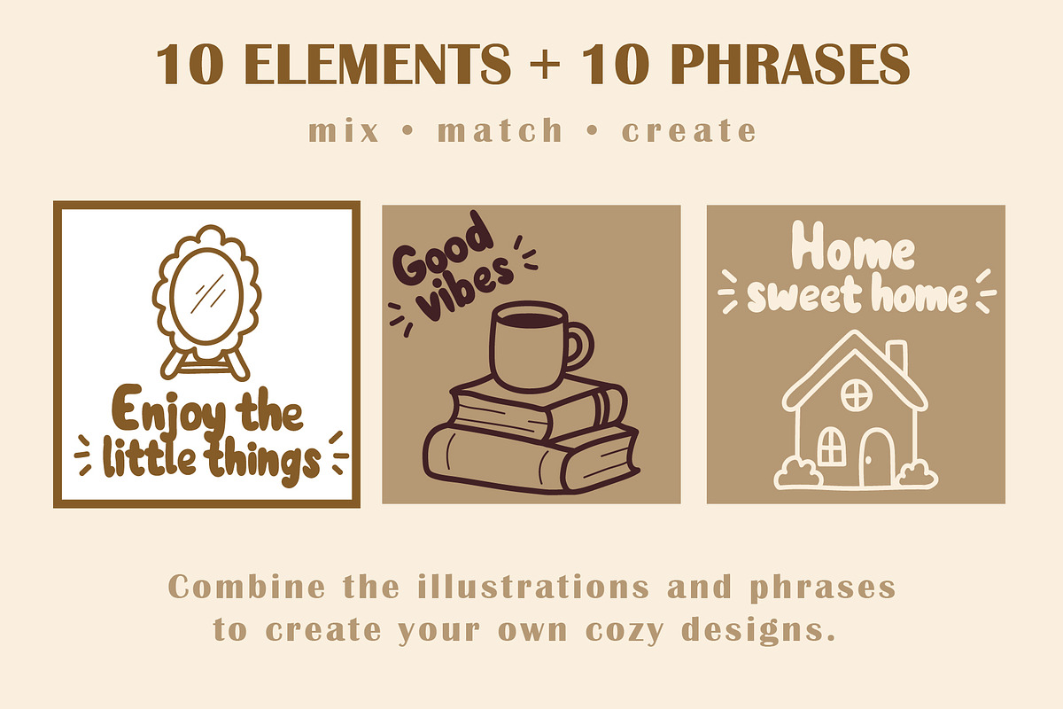Cozy Moments Hand Drawn Doodle Set, an Object Illustration by OREHOVKA (Photo 5 of 5)