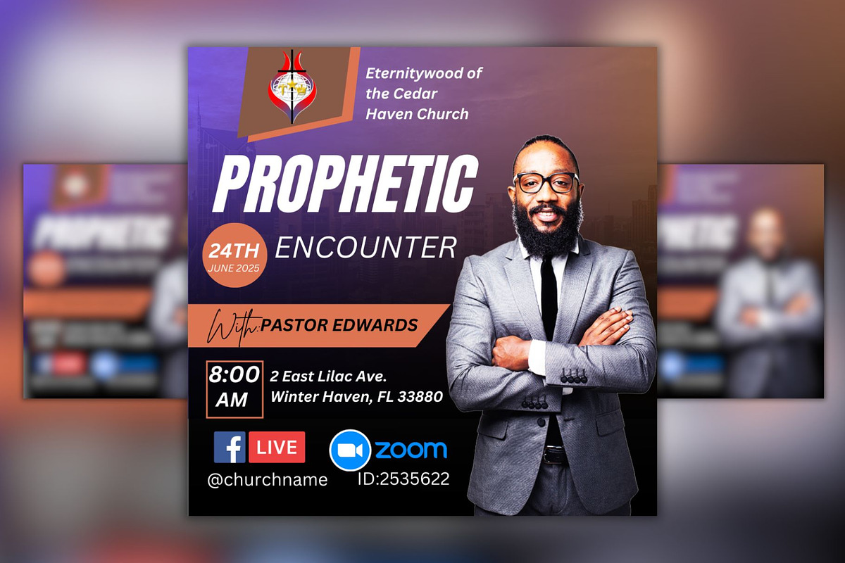 Prophetic Flow Encounter Template, a Social Media Template by Mr. Temp Studio (Photo 1 of 2)