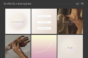 CANVA & PS / Aesthetics 60 Instagram