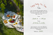 Tea Party Romance Handwritten Font, a Handwritten Font by Perplexitics (Thumbnail 4 of 16)
