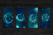 3D Tech & Wireframe Backgrounds, a Technology Illustration by RDShop (Thumbnail 4 of 17)