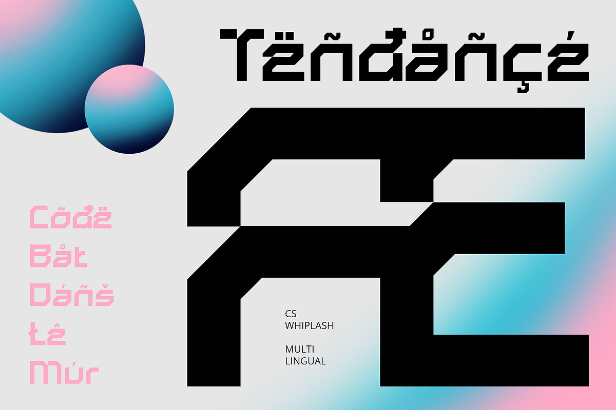 CS Whiplash – Techno Font, a Sans Serif Font by Craft Supply Co. (Photo 5 of 8)