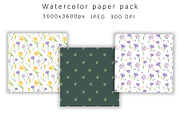 Digital Paper Watercolor Spring Flow, a Pattern Graphic by TetianaArt (Thumbnail 2 of 6)