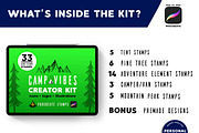 CAMP VIBES - Procreate Stamps, a Brush Add-On by Walking_Designs (Thumbnail 6 of 7)