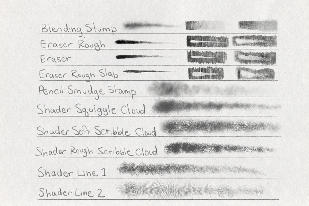 Dendrils Pencil Pack, a Brush Add-On by Dendril's Art Supplies (Photo 4 of 6)