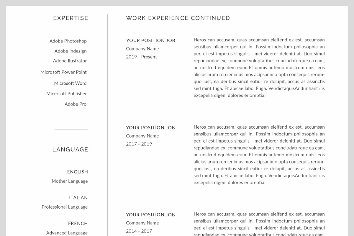 Resume Template / CV, a Resume Template by Peunayah (Photo 6 of 8)