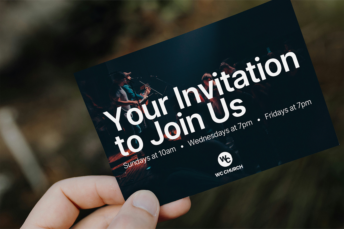 Modern Church Invitation Template, a Card Template by JD Designs (Photo 5 of 5)