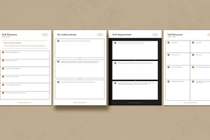 True Self Discovery Worksheets CANVA