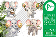 Cute Elephant Sublimation PNG, an Animal Illustration by Artnoy (Thumbnail 8 of 18)