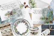 Watercolor collection Green Winter, a Decorative Illustration by RushkinaAntonina (Thumbnail 2 of 8)